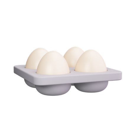 Carton de huevos  3D Icon