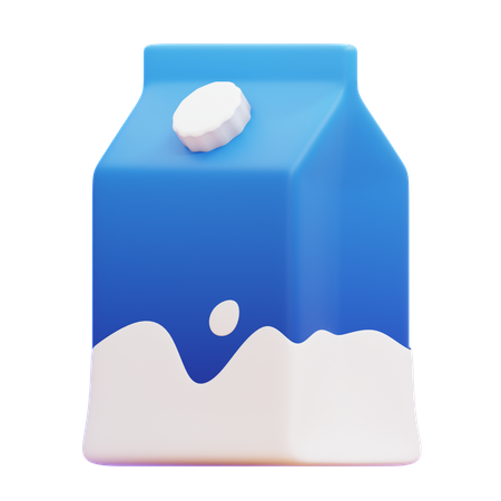 Carton de lait  3D Icon