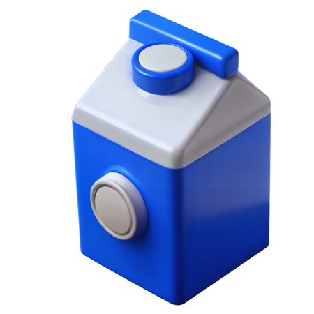 Carton de lait  3D Icon