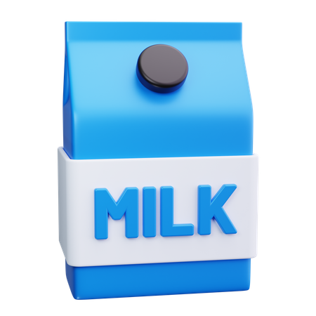 Carton de lait  3D Icon