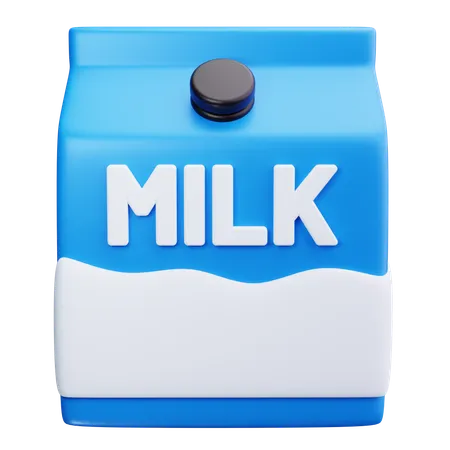 Carton de lait  3D Icon