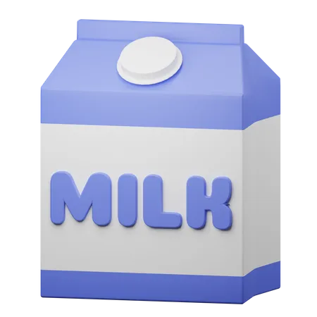 Carton de lait  3D Illustration