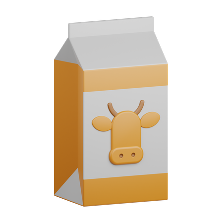 Carton de lait  3D Icon