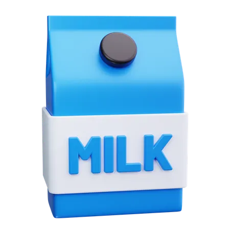 Cartón de leche  3D Icon