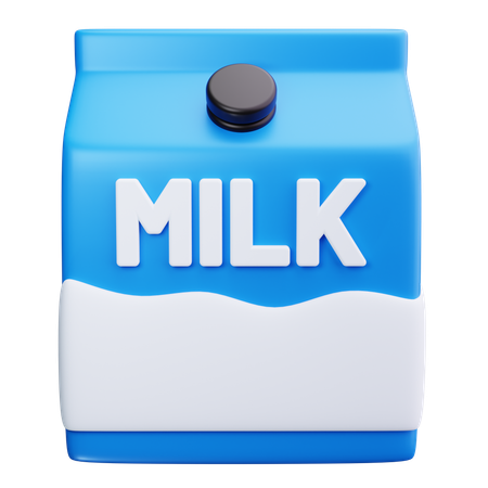 Cartón de leche  3D Icon