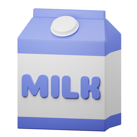 Cartón de leche  3D Illustration