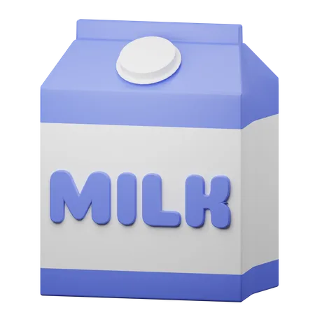 Cartón de leche  3D Illustration