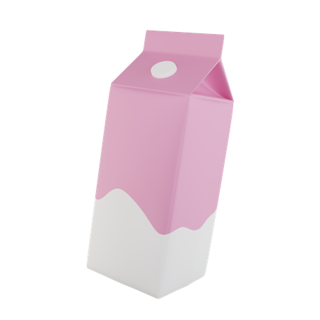 Cartón de leche  3D Icon