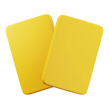 Carte jaune  3D Icon