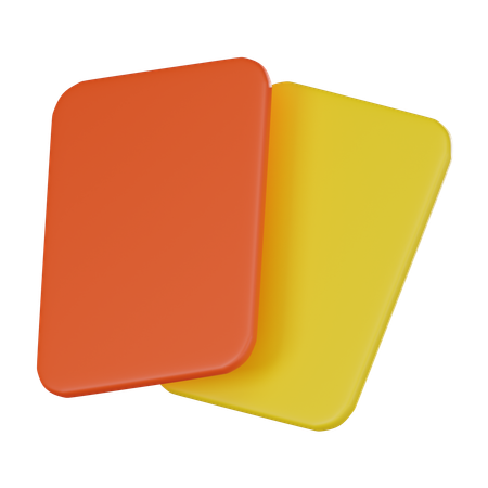 Carte jaune  3D Icon