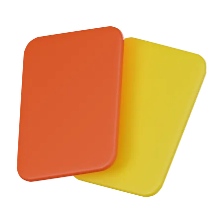 Carte jaune  3D Icon