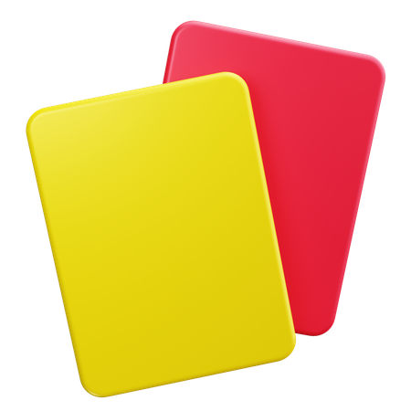 Carte jaune  3D Icon