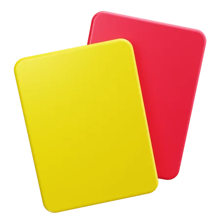 Carte jaune  3D Icon