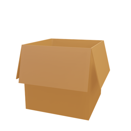 Carton ouvert  3D Icon