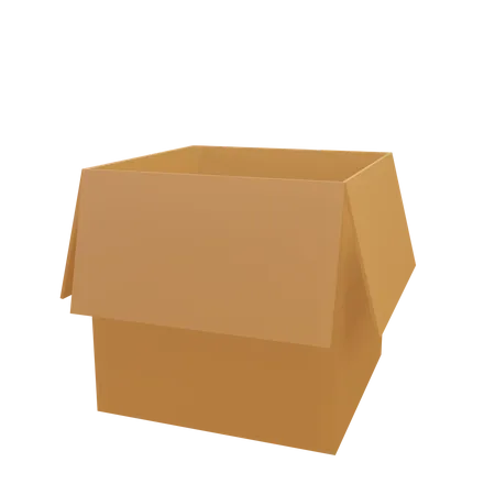 Carton ouvert  3D Icon