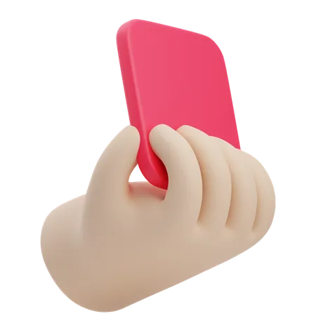 Carte rouge  3D Icon