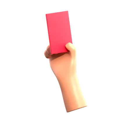 Carte rouge  3D Icon