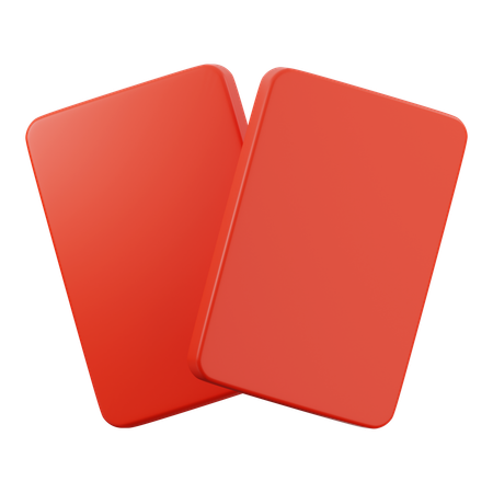 Carte rouge  3D Icon