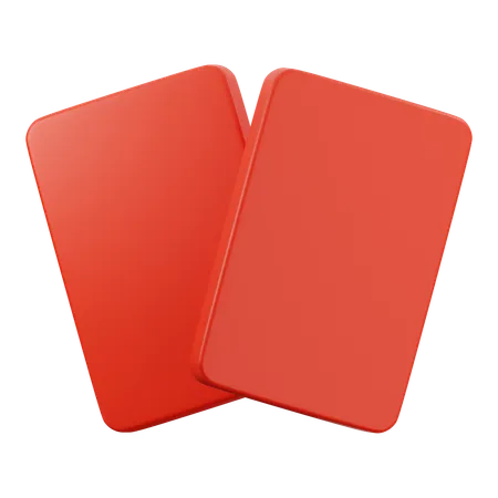 Carte rouge  3D Icon