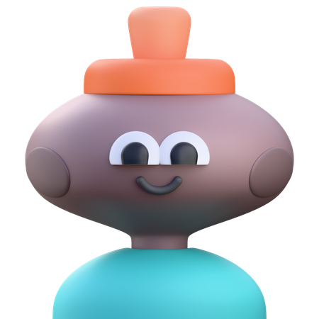 Cartoon Avatar  3D Icon