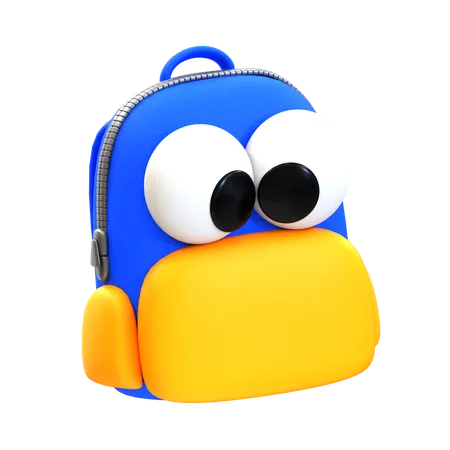 3 D Cartoon Icon Education Series Bag 3D Icon