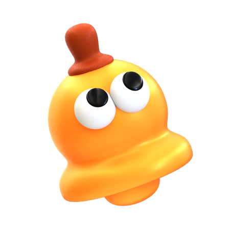 Cartoon Bell  3D Icon