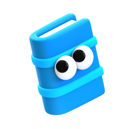 Cartoon Book  3D Icon