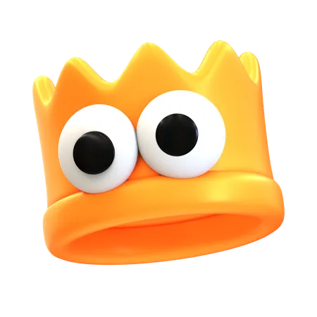 Cartoon Crown  3D Icon