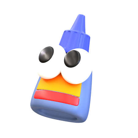 Cartoon Glue  3D Icon