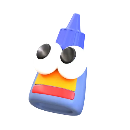 Cartoon Glue  3D Icon