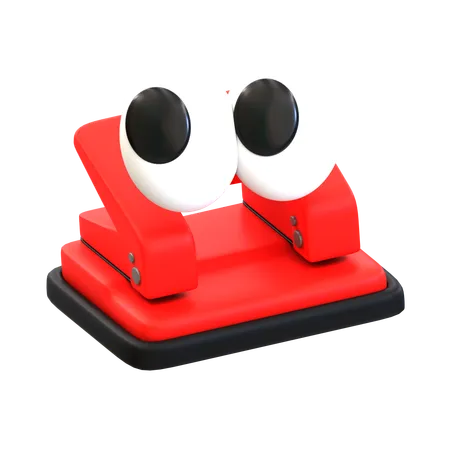 Cartoon Hole Puncher  3D Icon