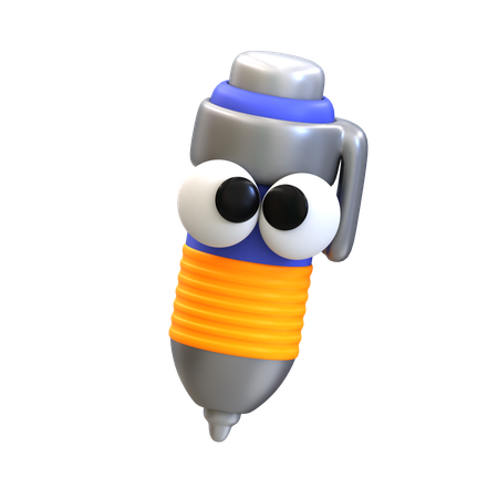 Cartoon Pen  3D Icon