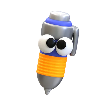 Cartoon Pen  3D Icon