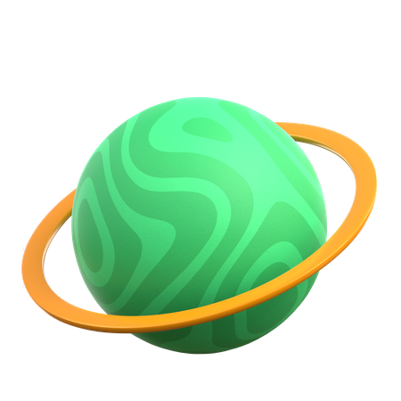 Cartoon Planet 3D Illustration
