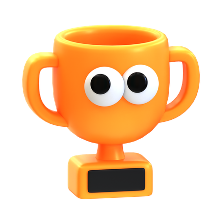 Cartoon Trophy  3D Icon