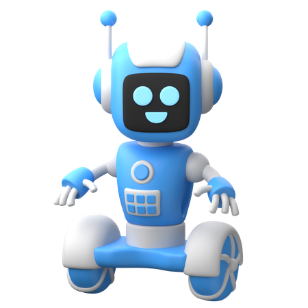 漫画風ロボット  3D Icon