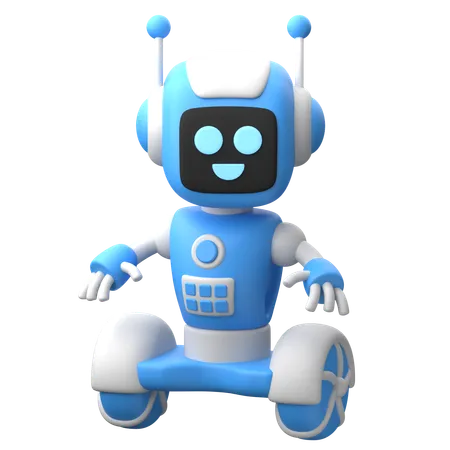 Cartoonish Robot  3D Icon