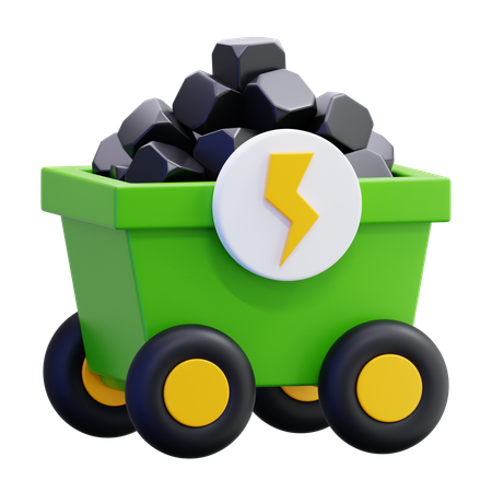 Carvão  3D Icon