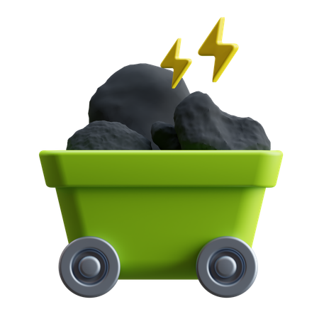 Carvão  3D Icon