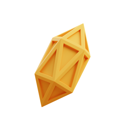 Carved Gem  3D Illustration