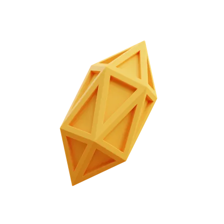 Carved Gem  3D Illustration