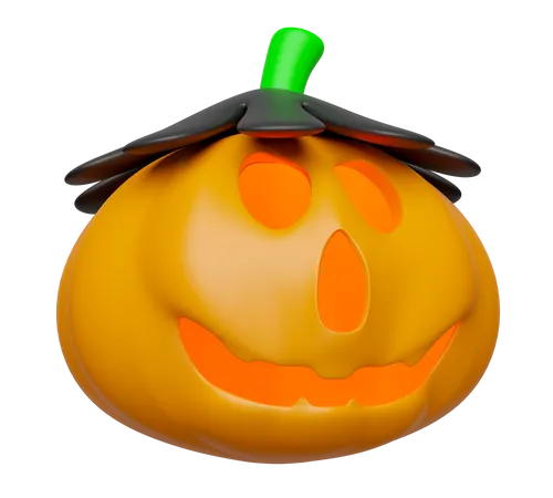 Carved Pumpkin  3D Icon