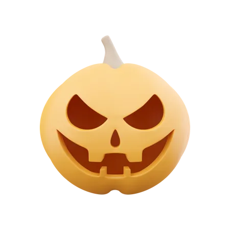 Carved Pumpkin  3D Icon