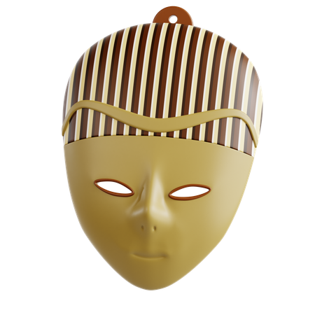 Carved Wooden Mask  3D Icon