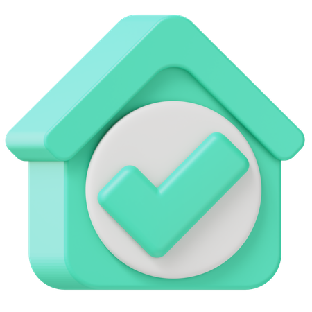 Casa aceitar  3D Icon