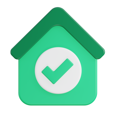 Casa aceitar  3D Icon