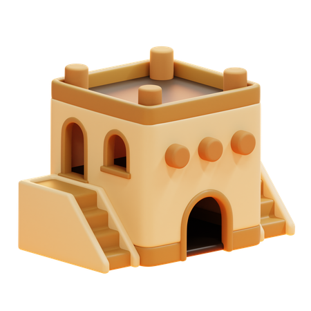 Casa árabe  3D Icon