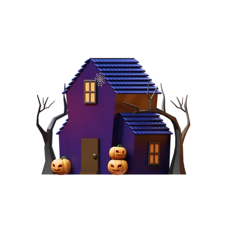 Casa Assombrada  3D Icon