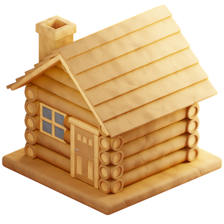Casa cabaña  3D Icon