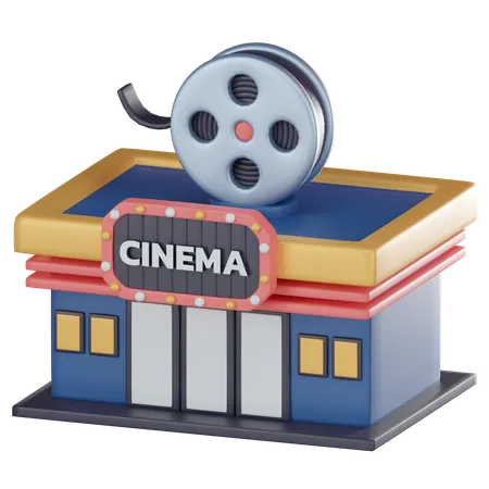 Casa de Cinema  3D Icon